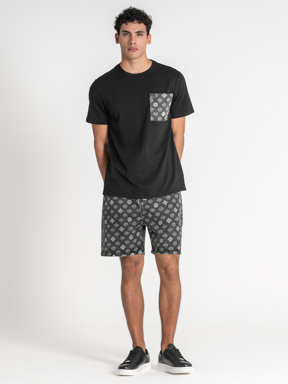 T-Shirt Noir GG Pocket