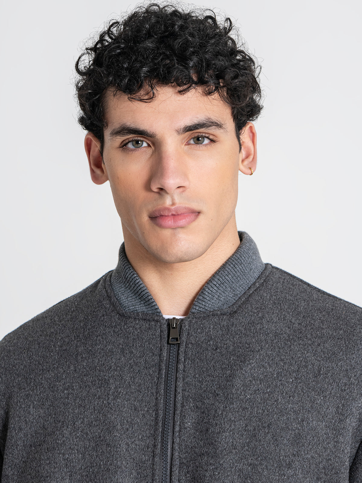 bombers / Grey Soft Core Bomber Jacket