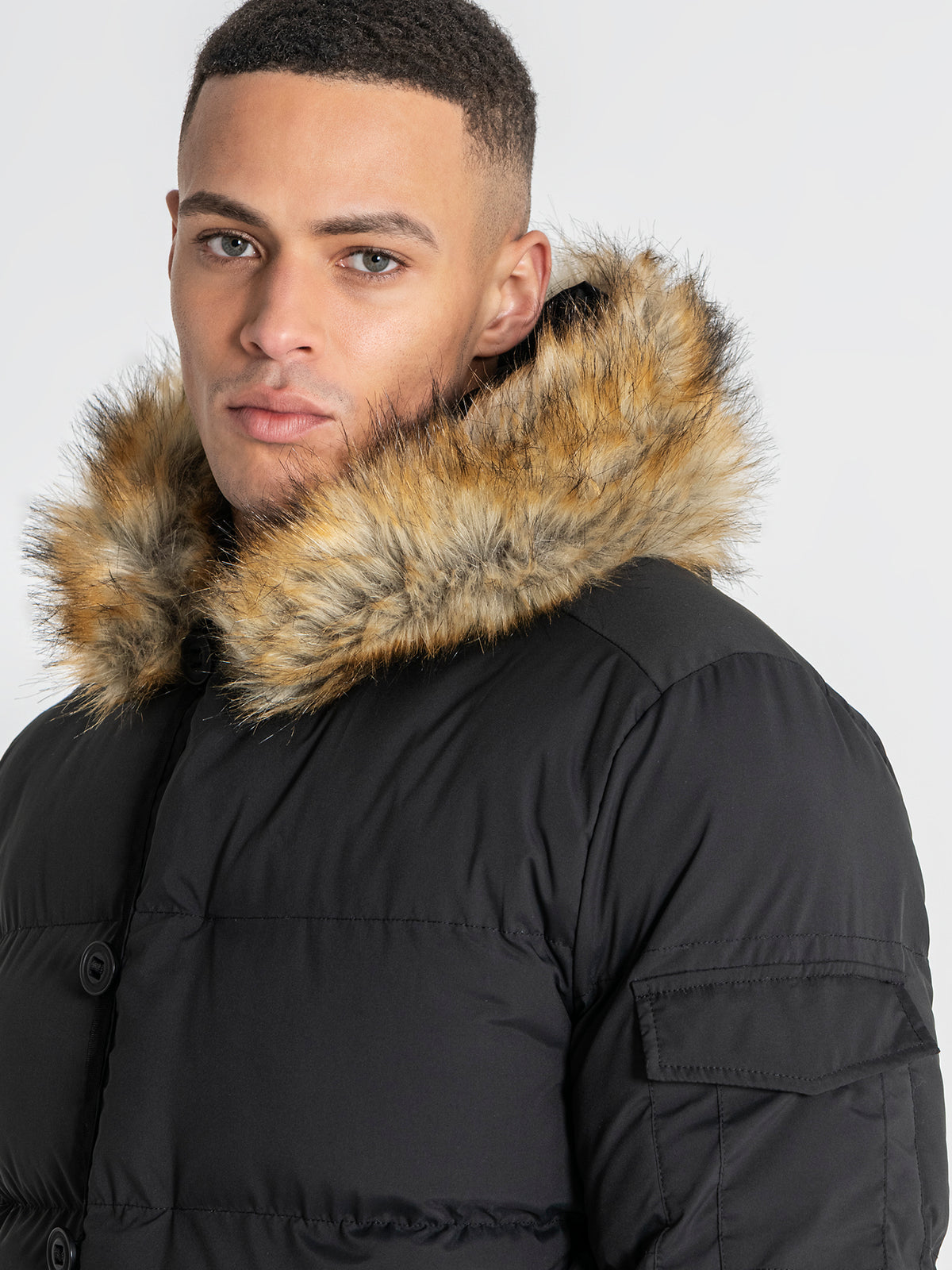 Black Smart Puffer Jacket