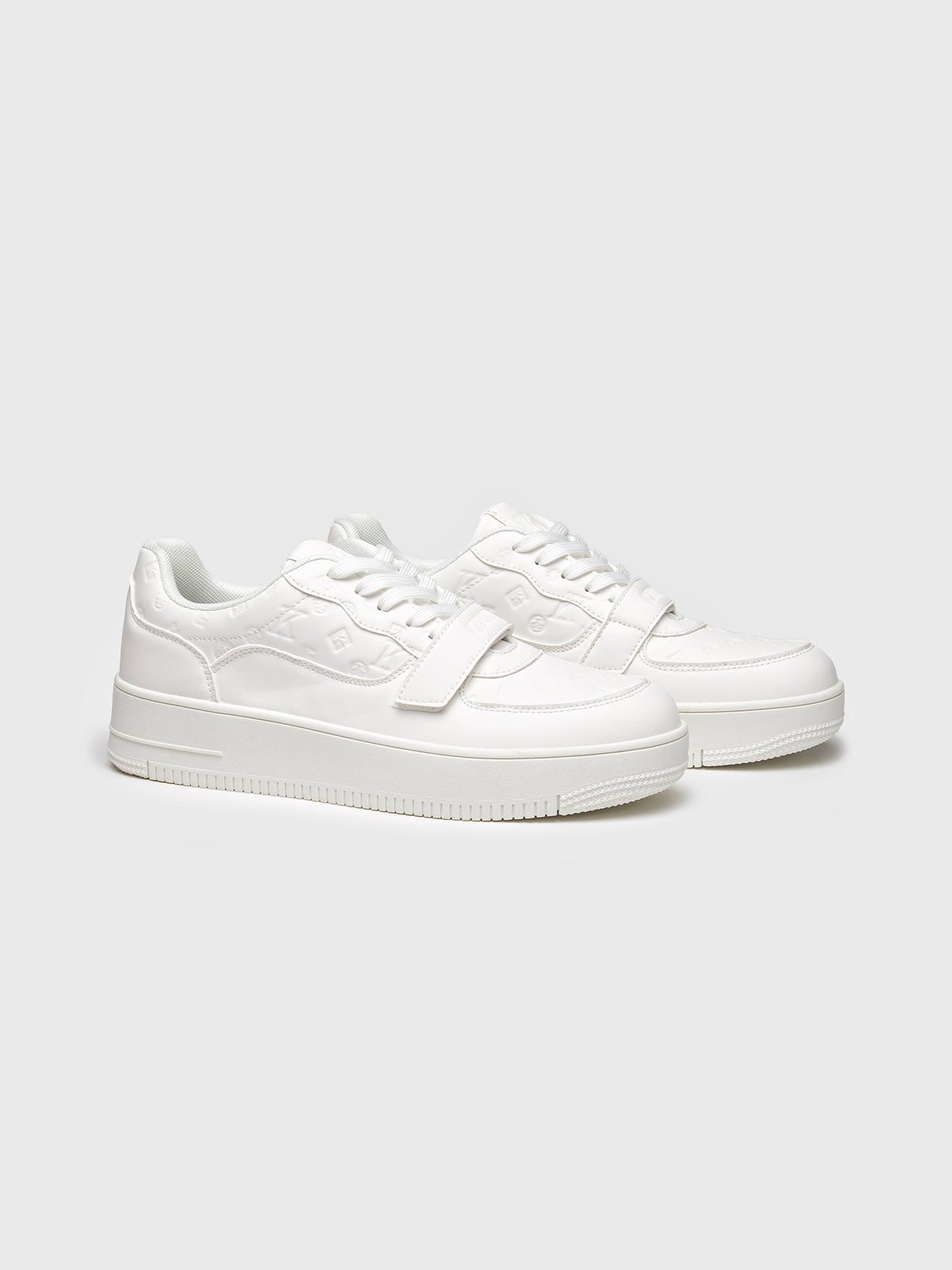 sneakers / White Logomania Velcro Sneakers
