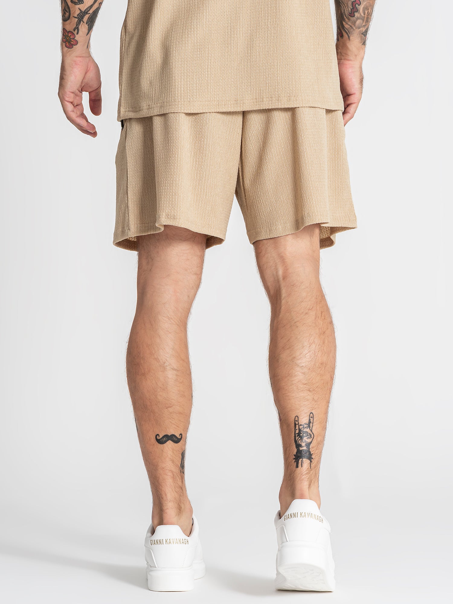 shorts / Beige Texture Shorts