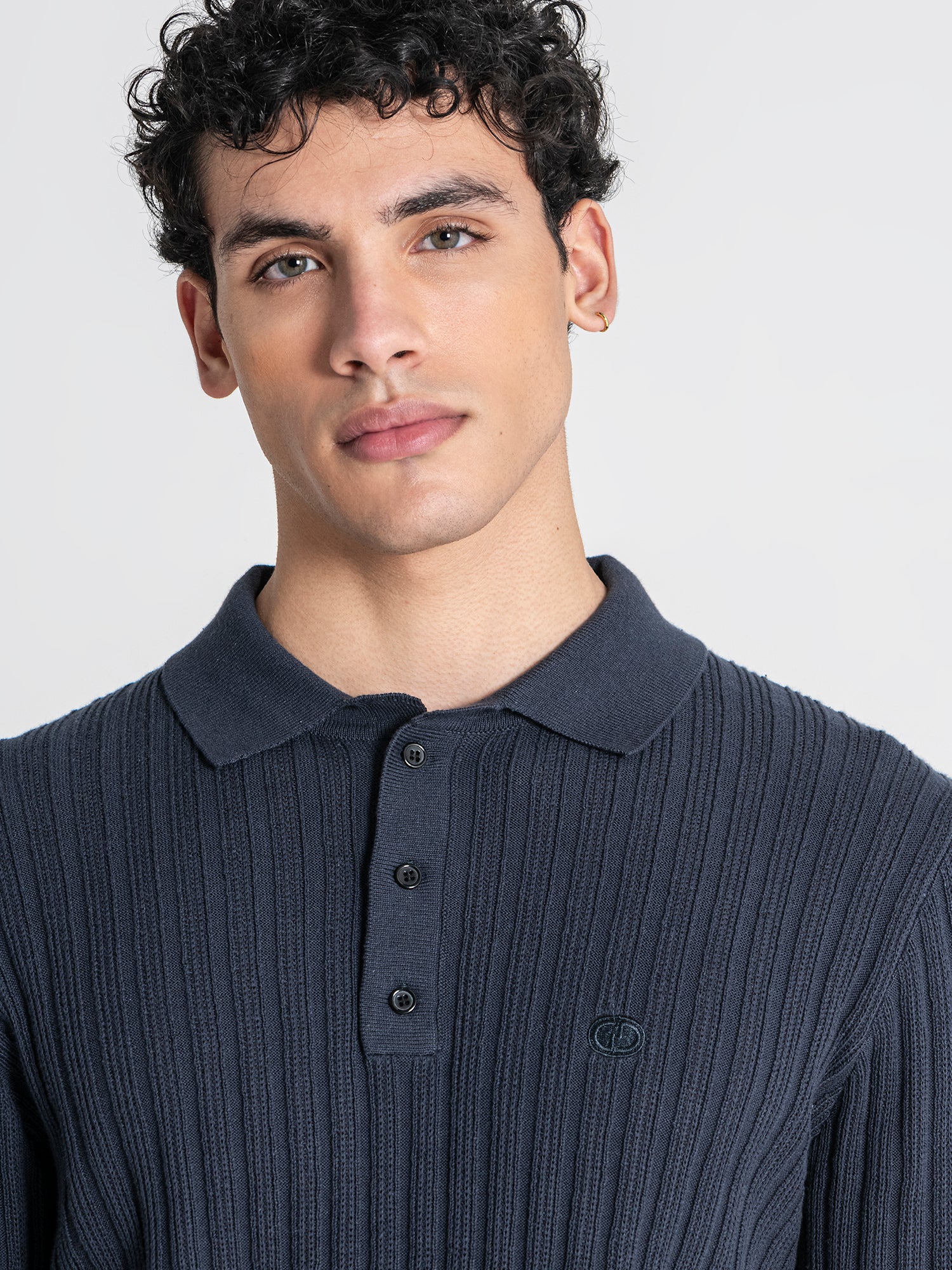 polos / Blue Essential Knit Polo