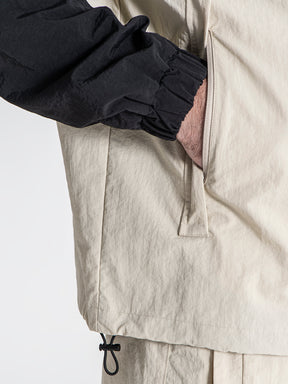 zip jackets / Beige Urban Allure Hoodie Jacket