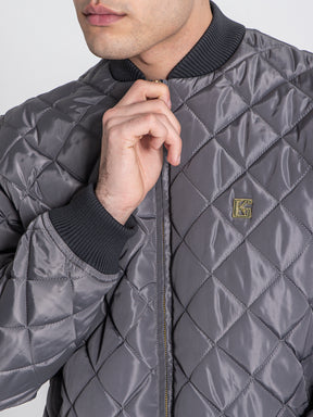 bombers / Grey Pillow Bomber Jacket