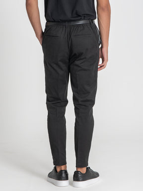 pants / Black Elastic Chino Chino Pants