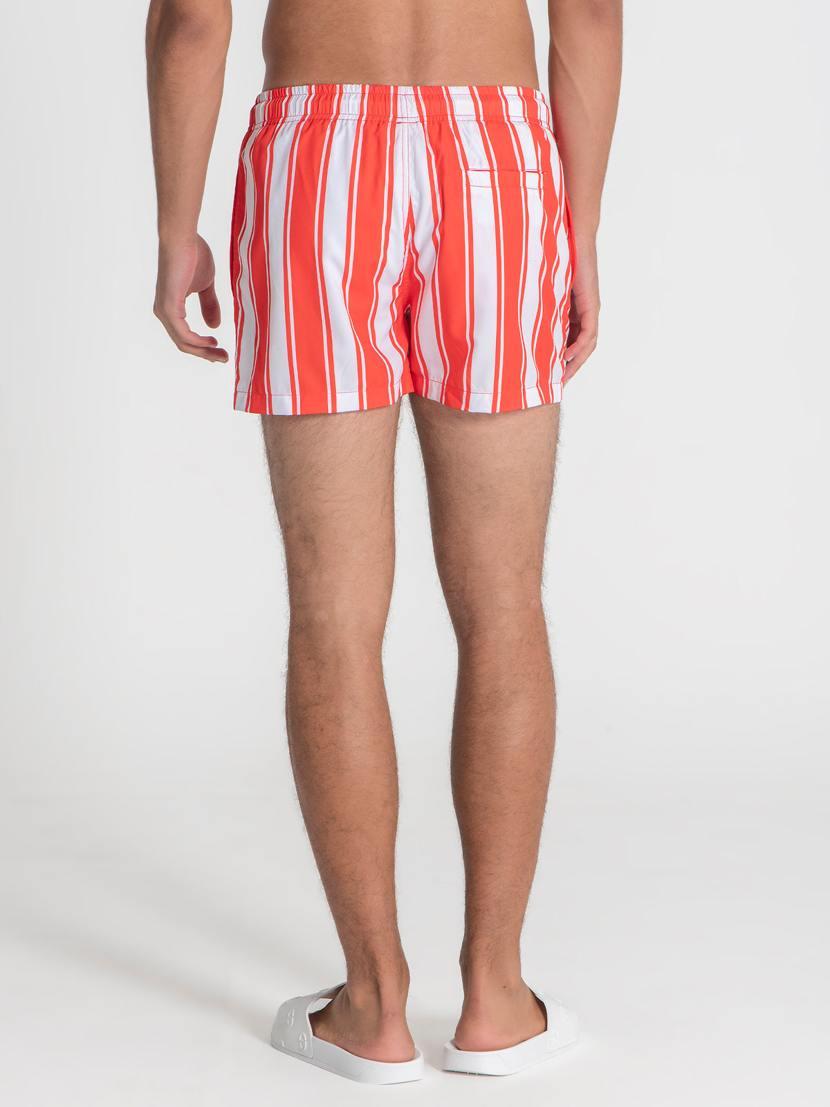 swimshorts / Orange Striped Swimshorts