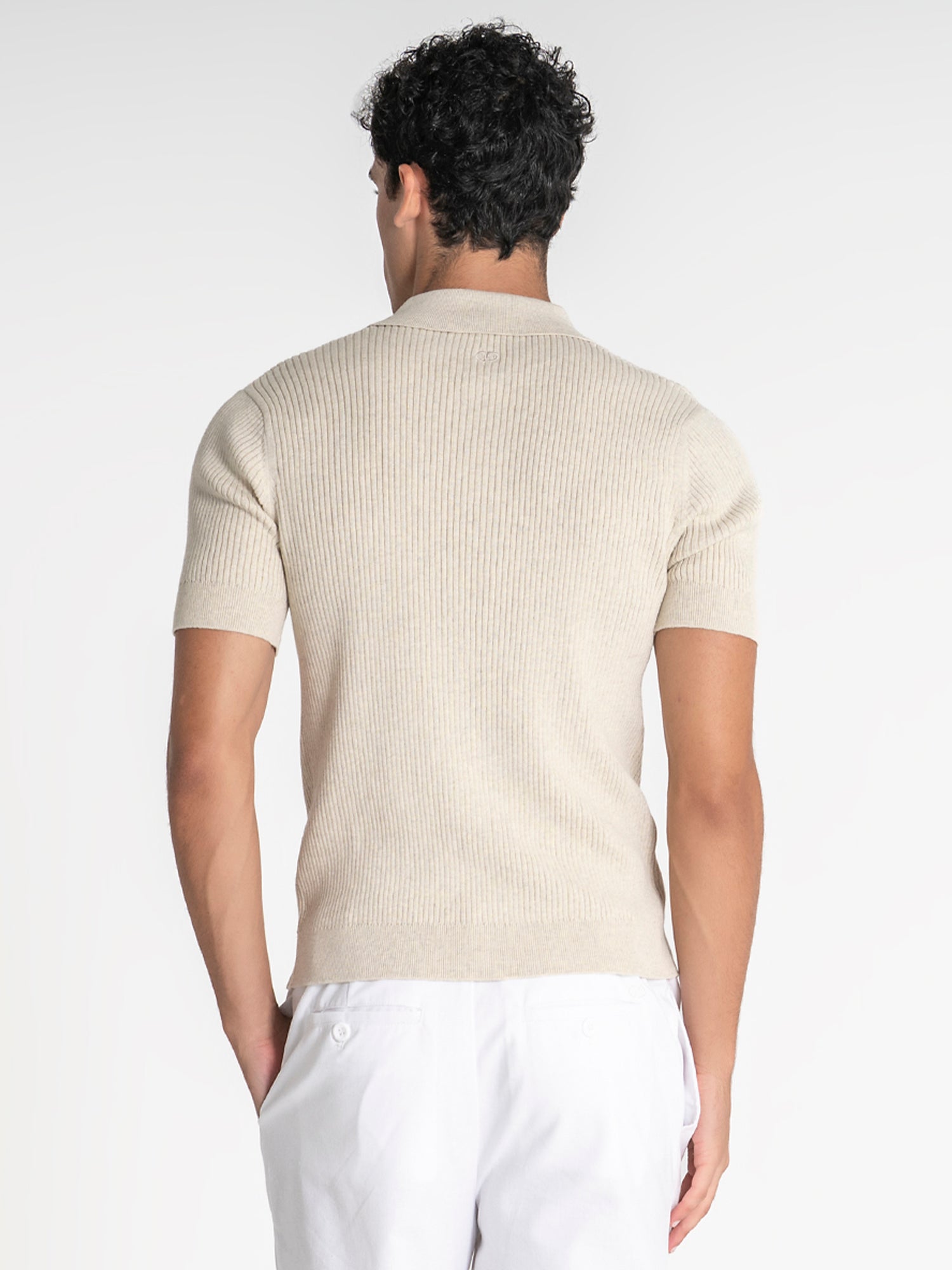 polos / Beige Essential Knit Polo