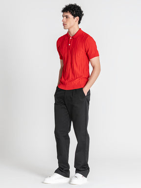 polos / Red Dimension Knit Polo