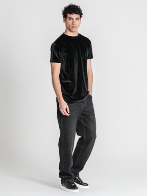 t-shirts / Black GK Tape Velvet Tee