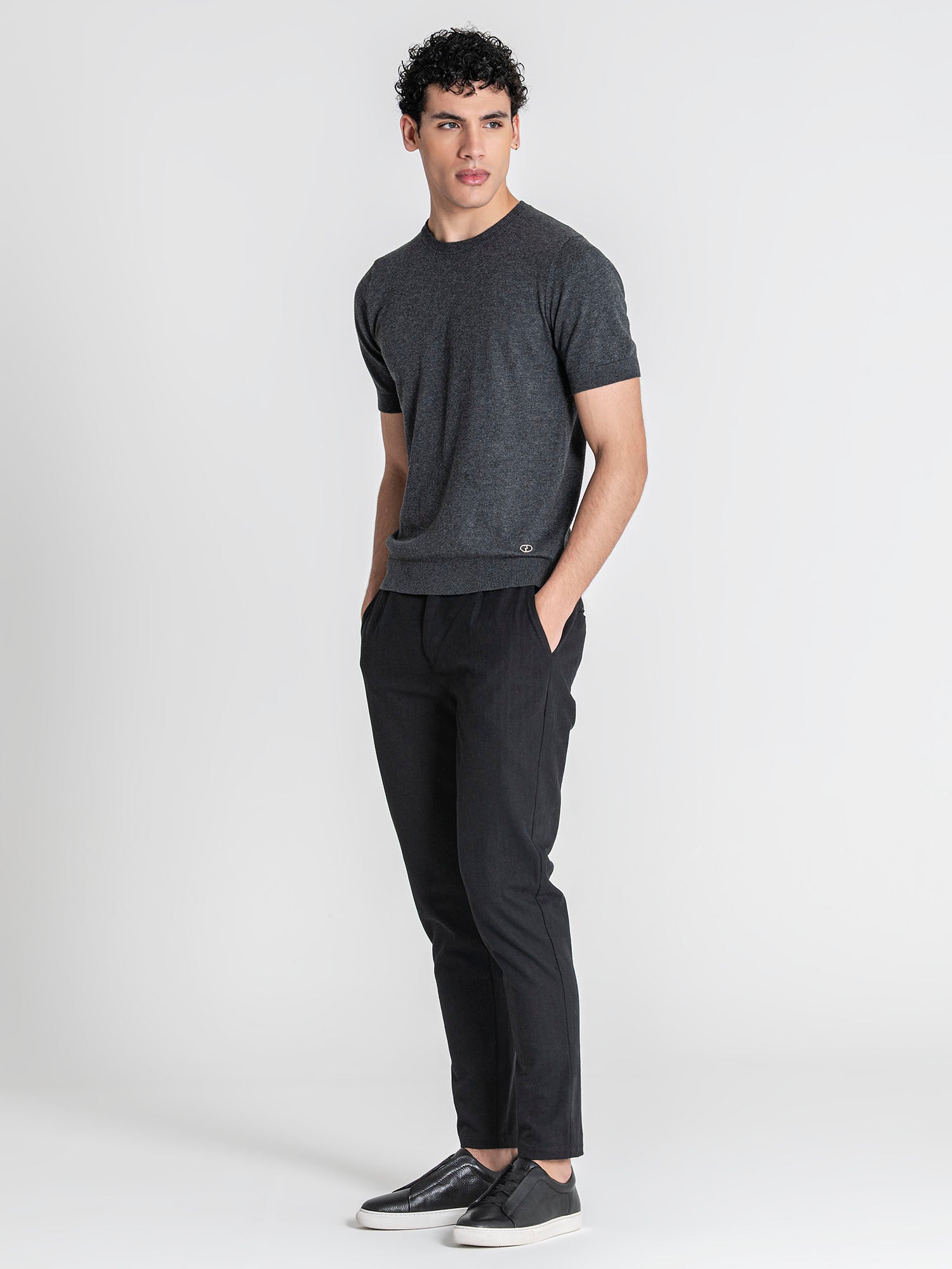 t-shirts / Grey Soft Knit Tee