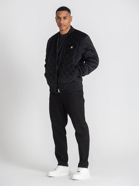 jackets / Black Pillow Velvet Jacket