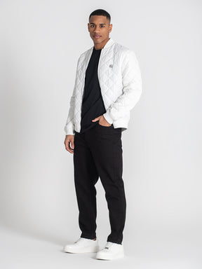 bombers / White Pillow Bomber Jacket