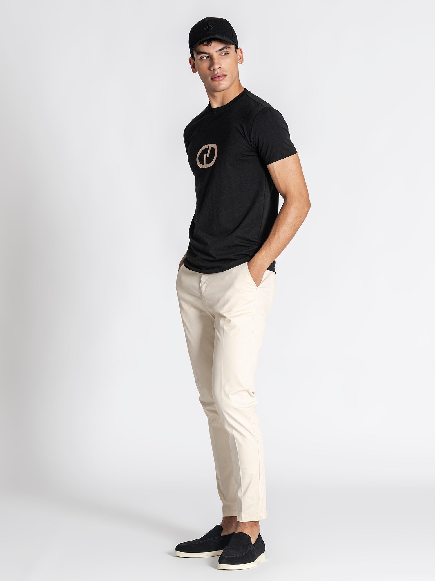 t-shirts / Black GG Print Tee