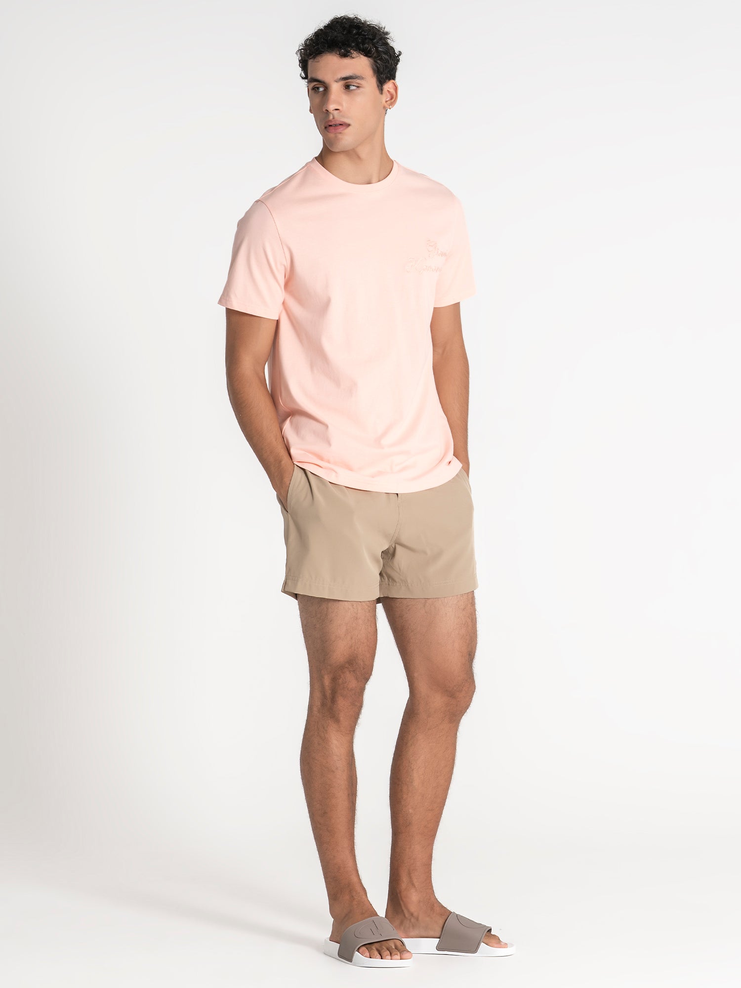 t-shirts / Pink Handwritten Tee