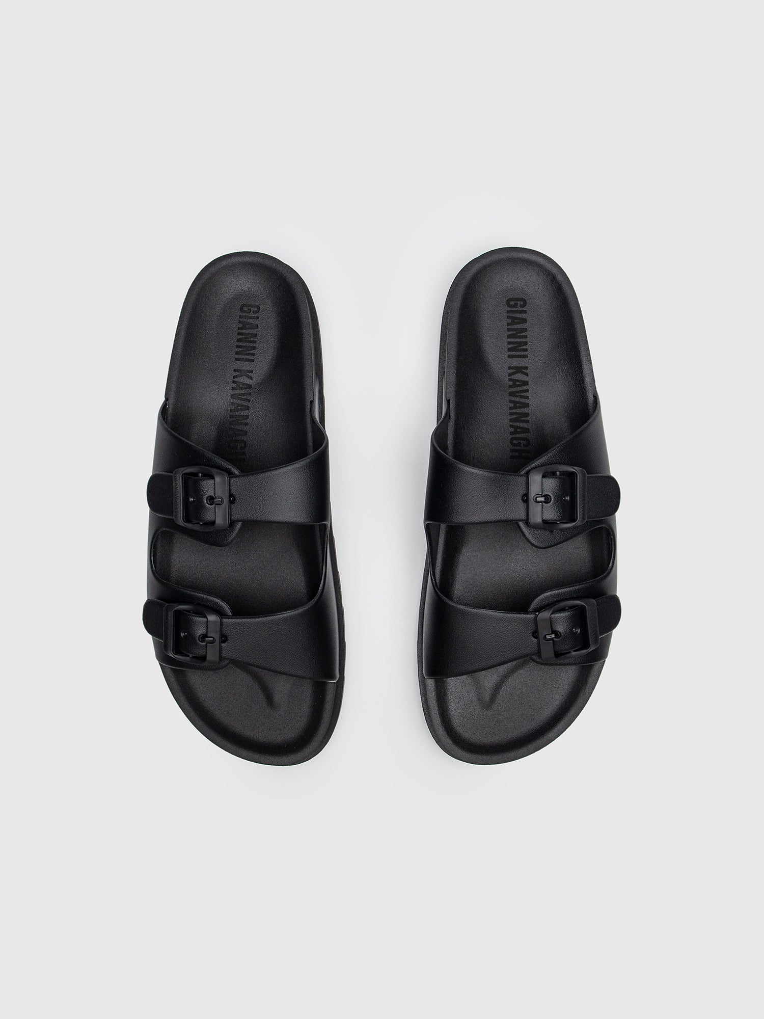 sliders / Black Explorer Sandals