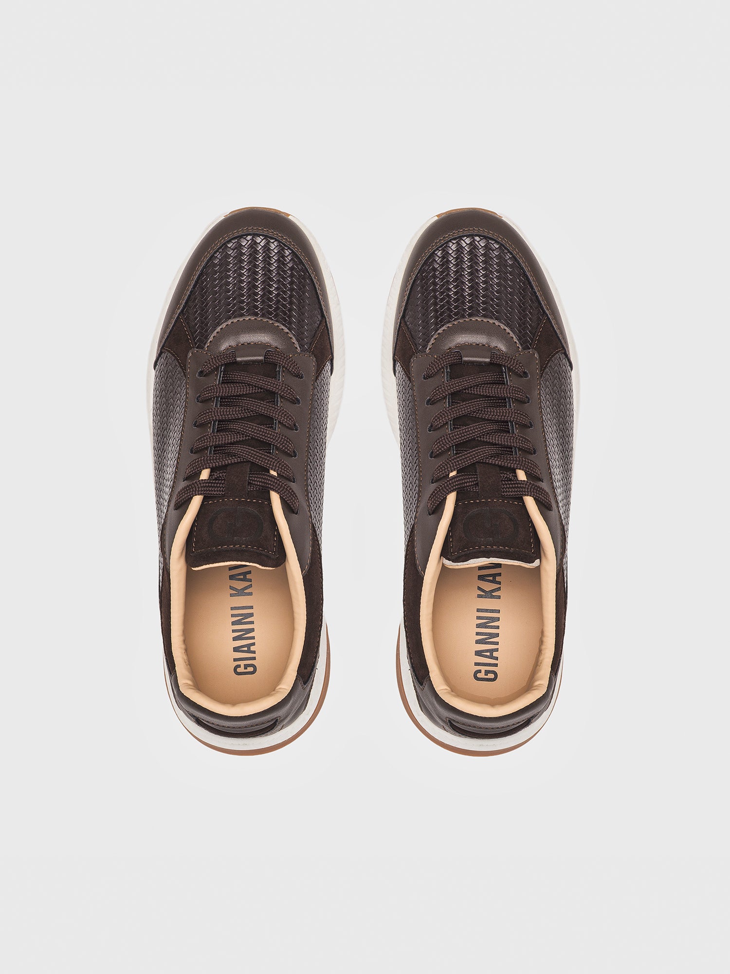 sneakers / Brown Tangled Sneakers