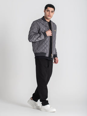 bombers / Grey Pillow Bomber Jacket
