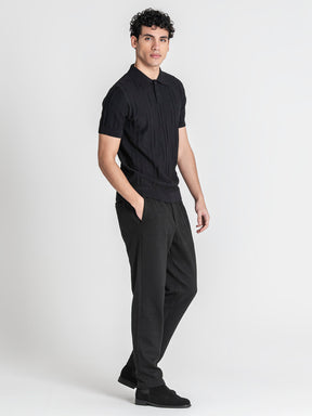 polos / Black Dimension Knit Polo