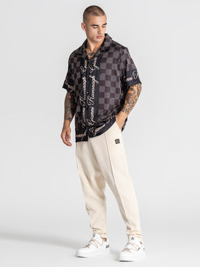 shirts / Brown Piazza Satin Shirt