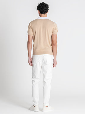 polos / Camel Column Knit Polo