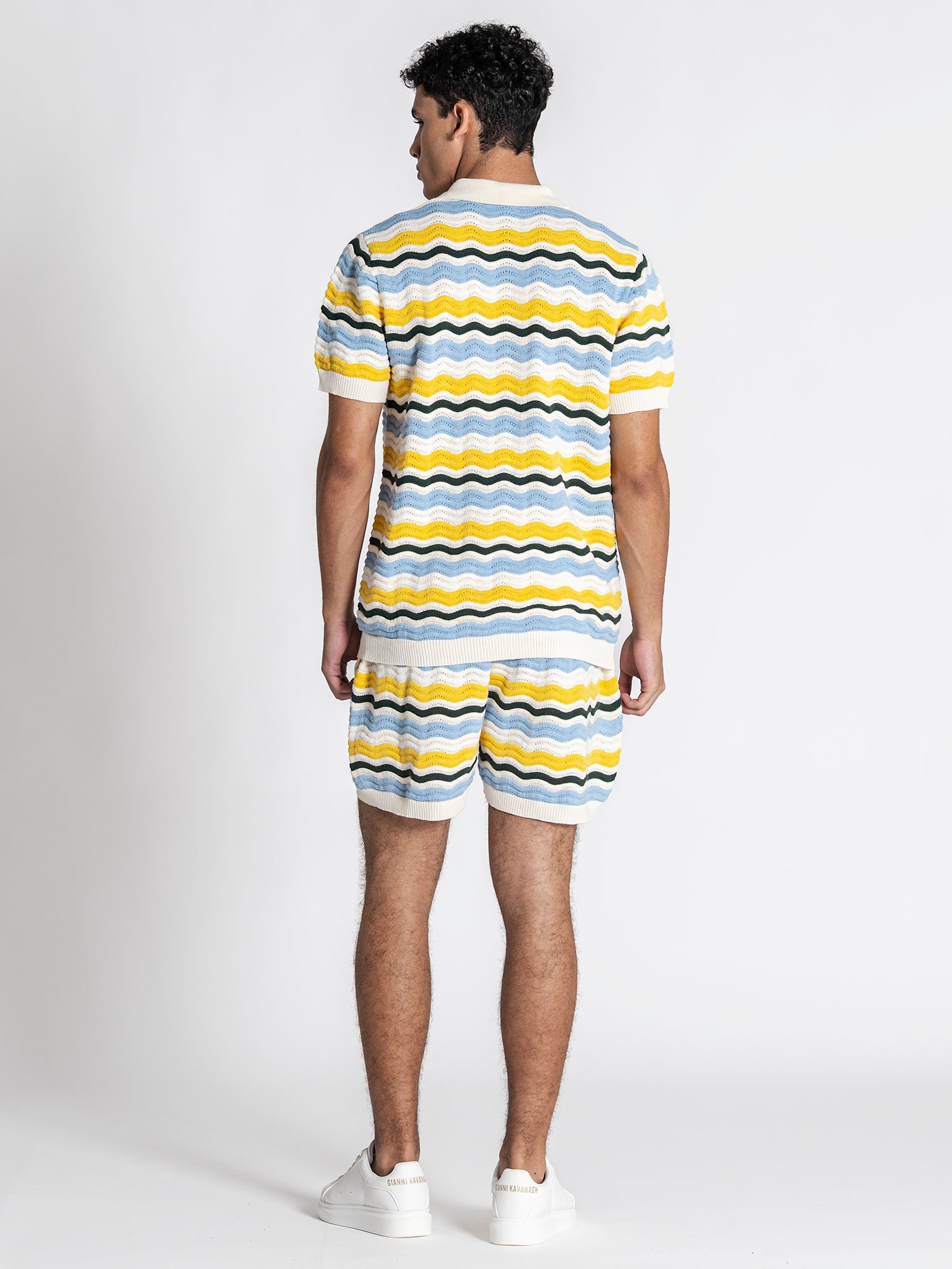 shirts / Multicolor Wave Knit Set