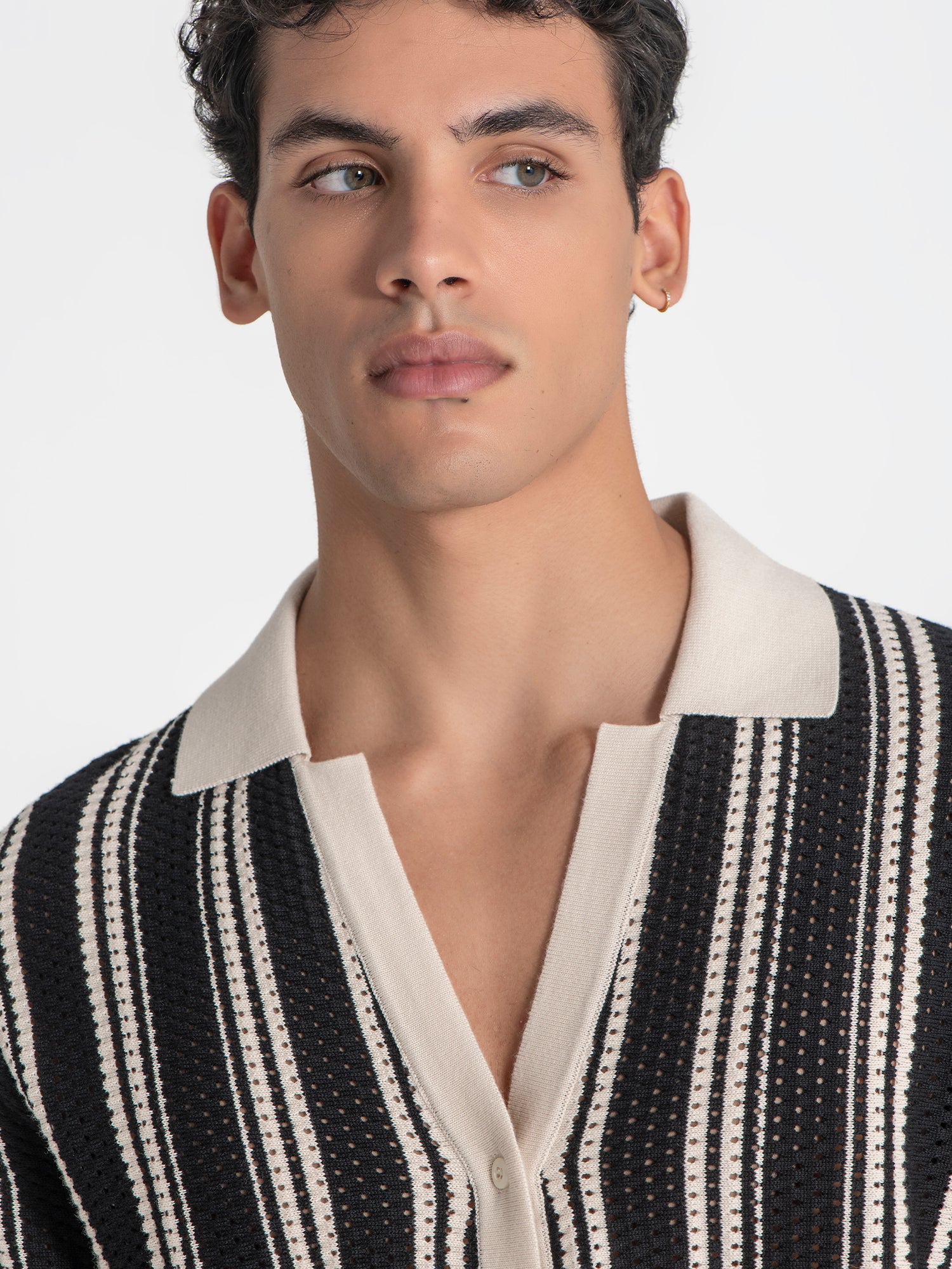 shirts / Taupe Relaxed Knit Shirt