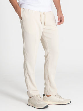 pants / Beige Drawstring Pants
