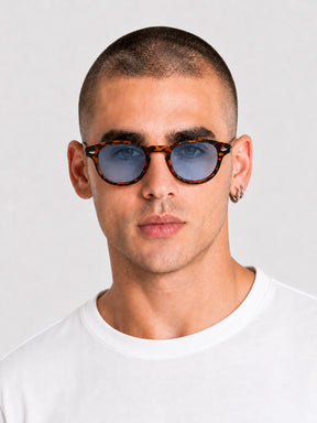 sunglasses / Light Blue Solan Turtoise Sunglasses