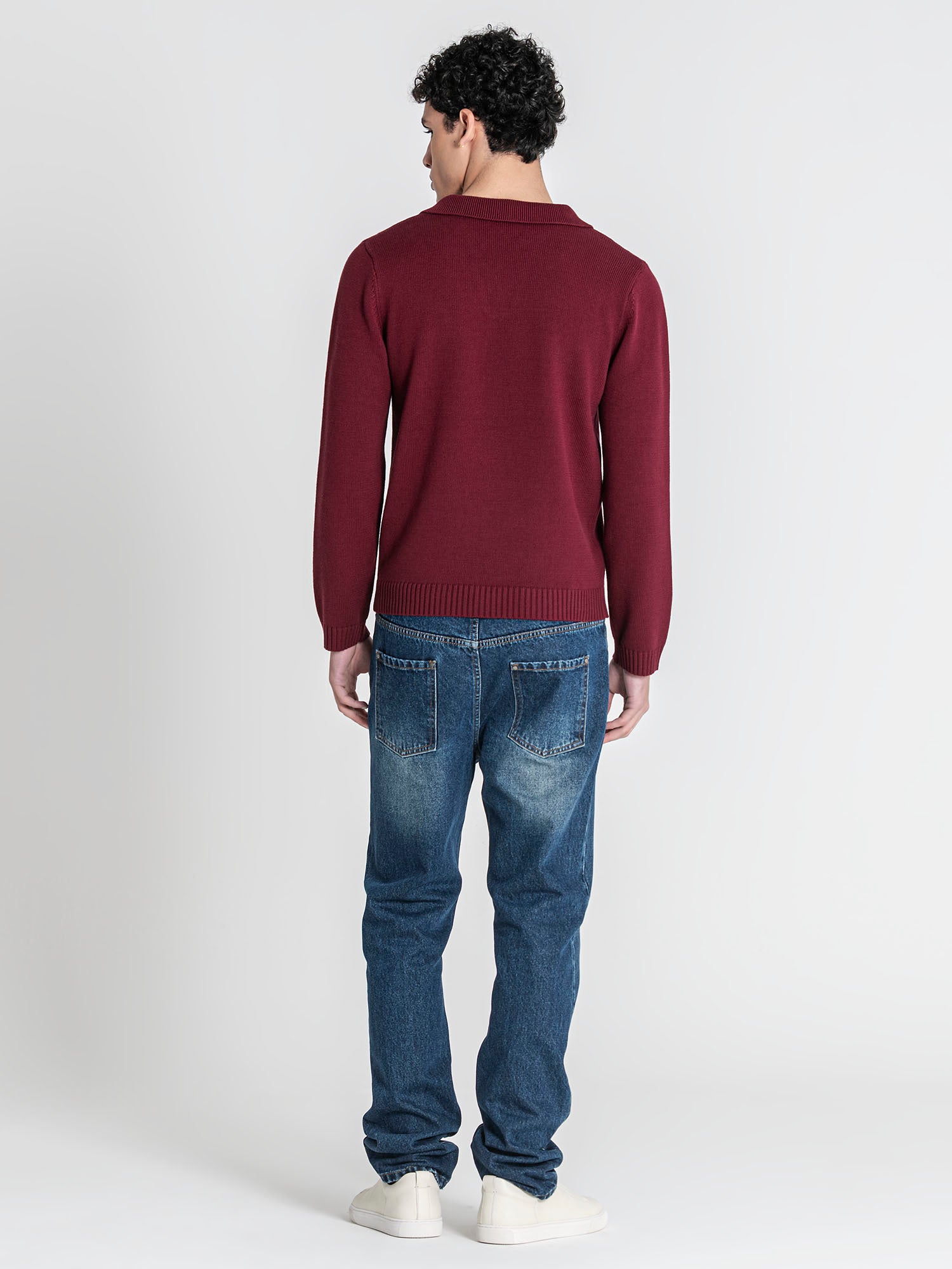 polos / Burgundy GG Knit Polo