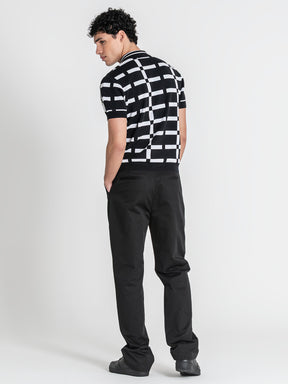 polos / Black Optic Knit Polo