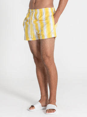 swimshorts / Yellow Striped Swimshorts