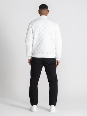 bombers / White Pillow Bomber Jacket