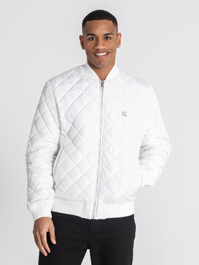 bombers / White Pillow Bomber Jacket