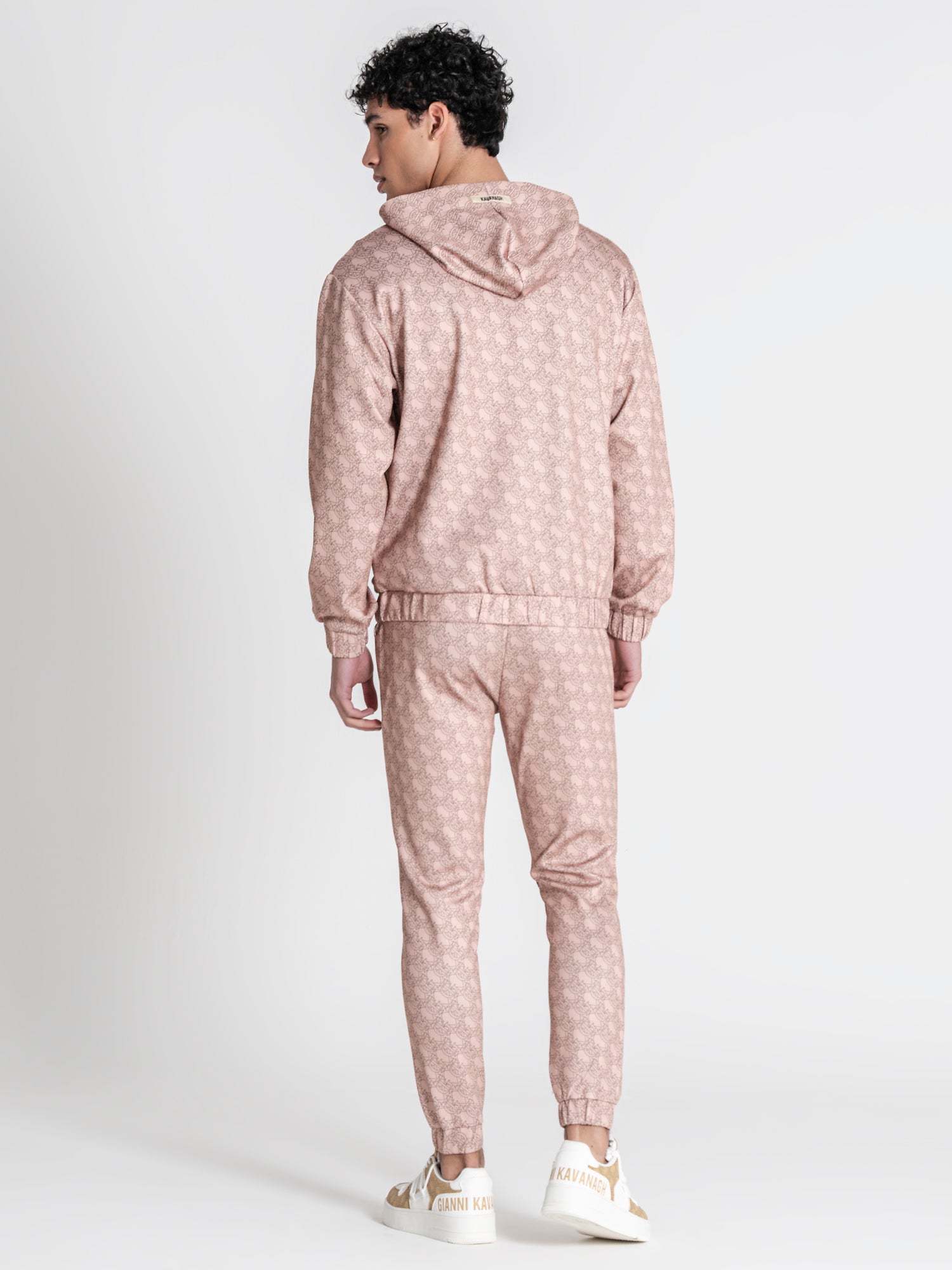 zip jackets / Beige GK Tape Hoodie Jacket