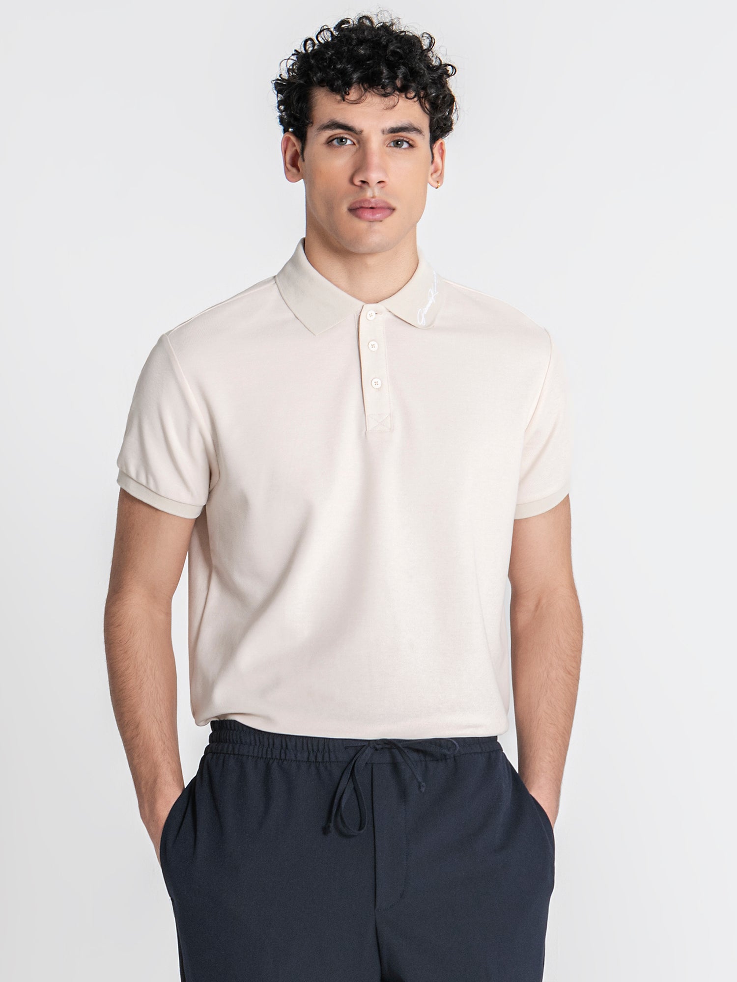 polos / Beige Signature Polo