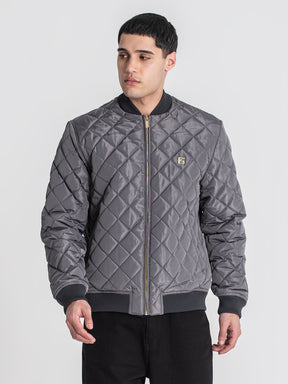 bombers / Grey Pillow Bomber Jacket