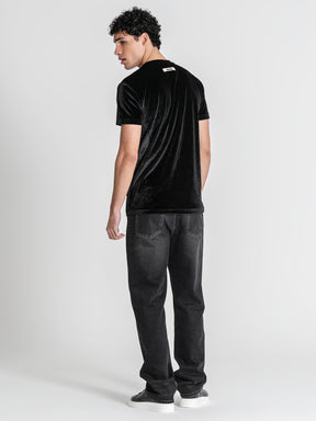 t-shirts / Black GK Tape Velvet Tee