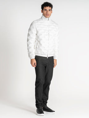 jackets / White Code Puffer Jacket