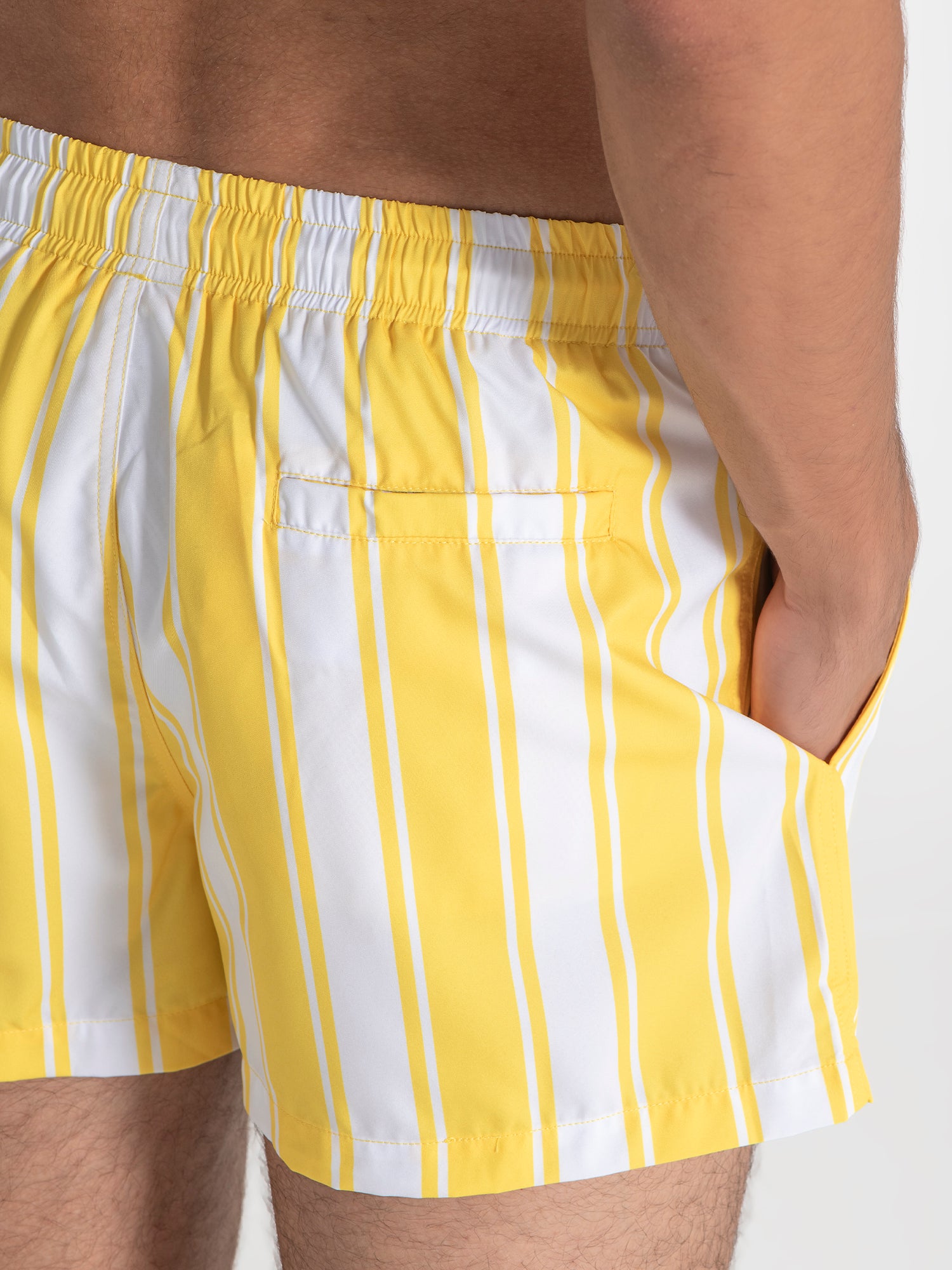 swimshorts / Yellow Striped Swimshorts