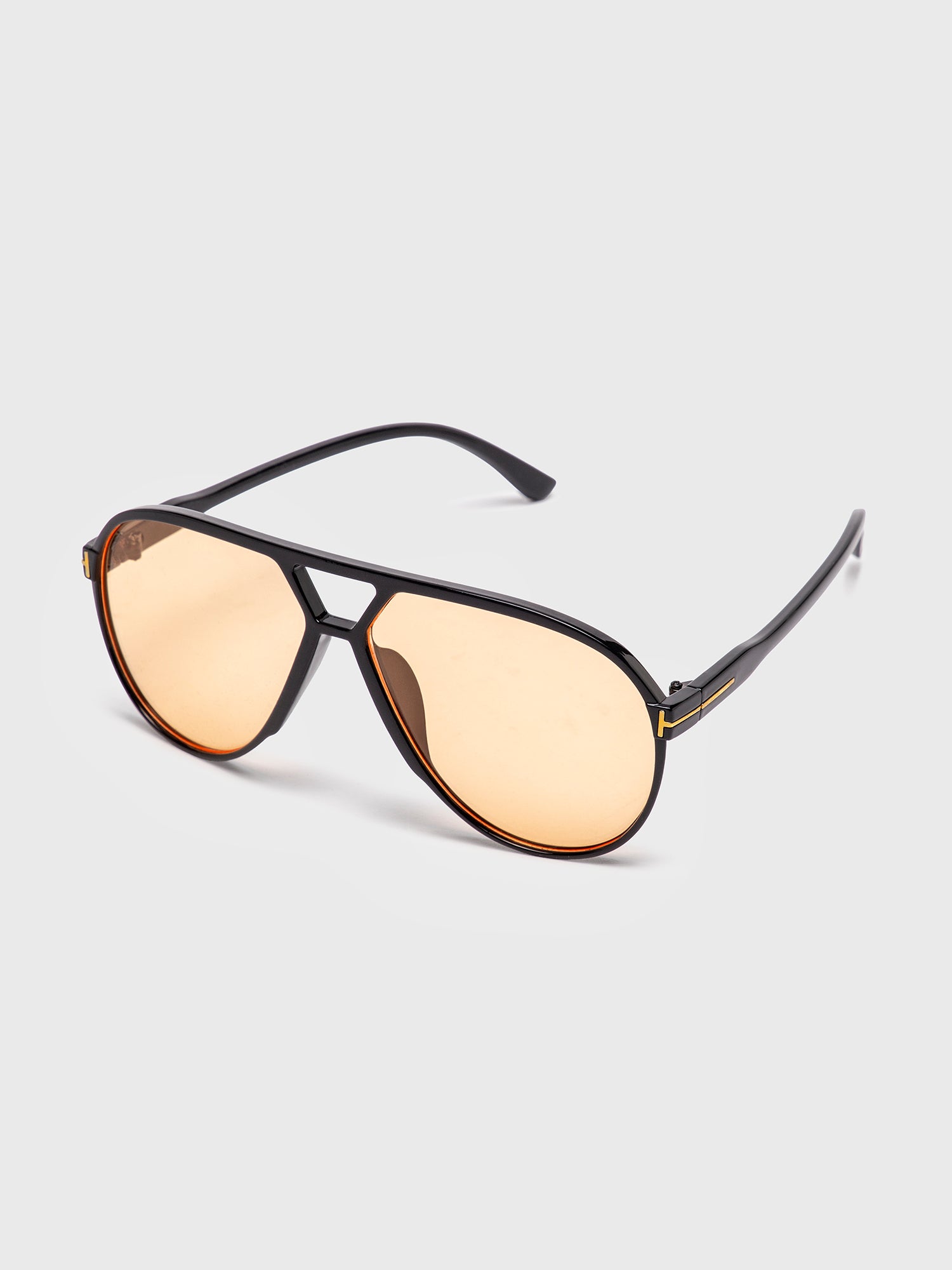 sunglasses / Orange Aviator Sunglasses