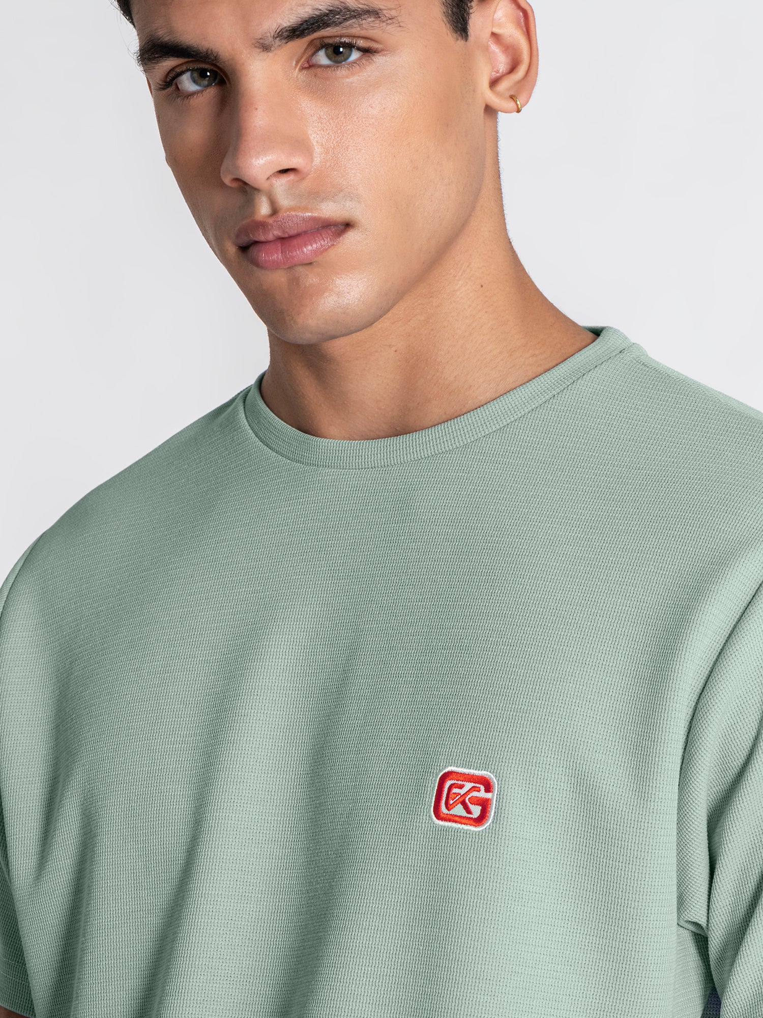 t-shirts / Blue Grid Set