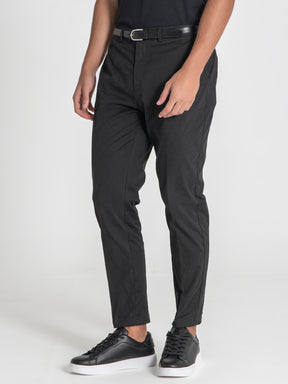 pants / Black Elastic Chino Chino Pants