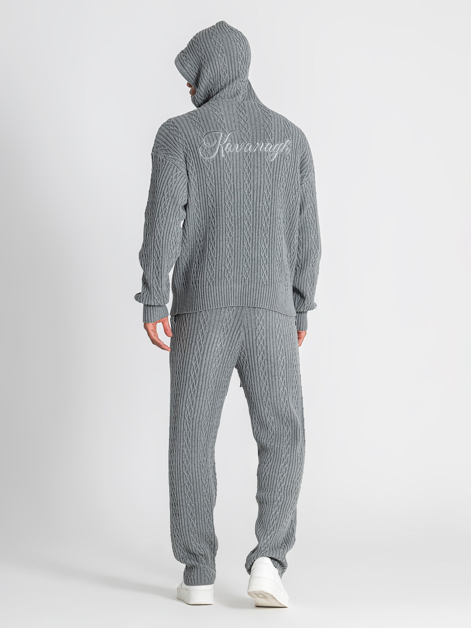 hoodies / Grey Core Knit Hoodie