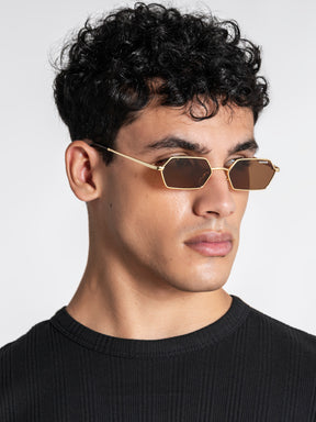 sunglasses / Orange Geometric Sunglasses