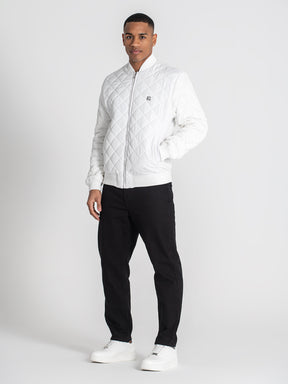 bombers / White Pillow Bomber Jacket