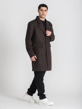 overcoats / Brown Oxford Coat