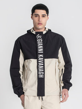 zip jackets / Beige Urban Allure Hoodie Jacket