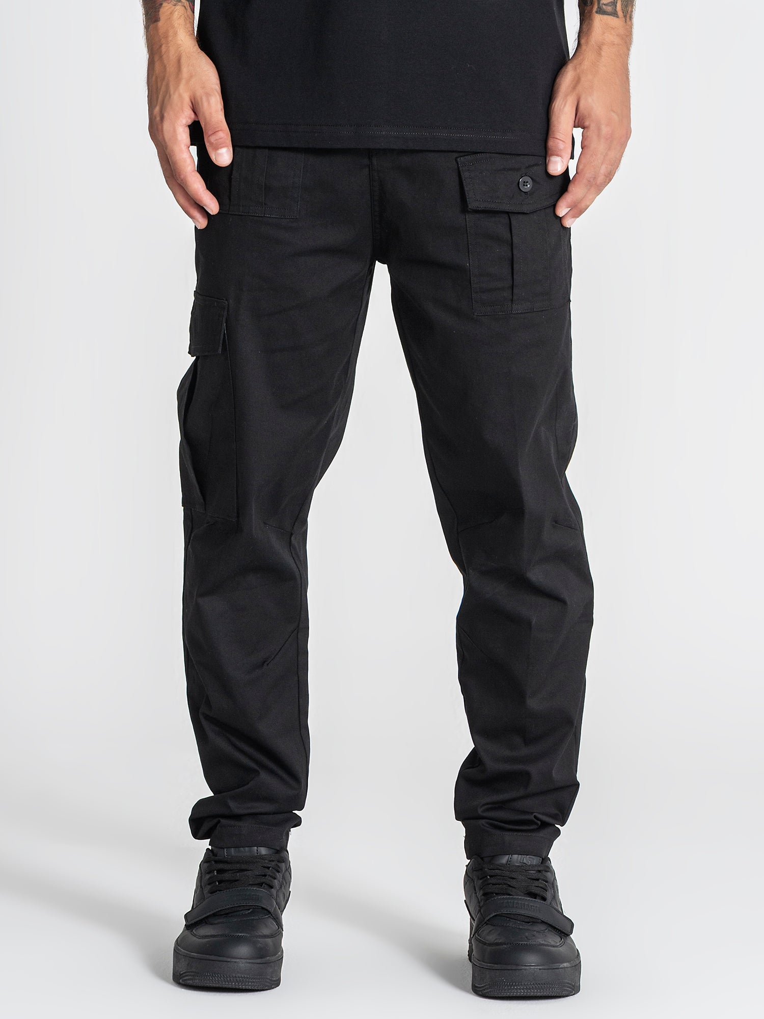 pants / Black Cargo Chino Pants