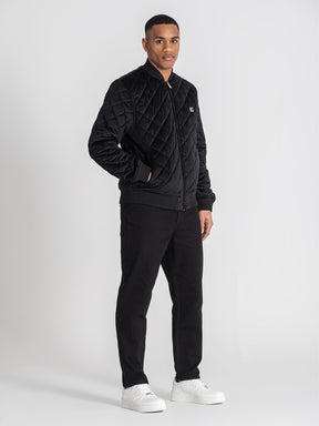 jackets / Black Pillow Velvet Jacket