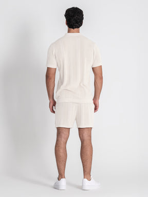 shirts / White Breathe Knit Shirt